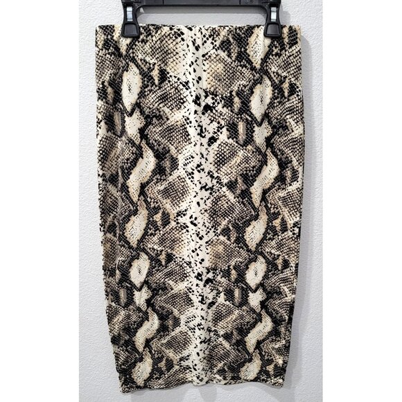 Love J Snake Print Bodycon Pencil Skirt Soft Polyester Blend Size M - Picture 1 of 7